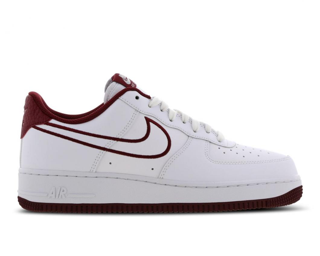 air force 1 homme blanche et rouge